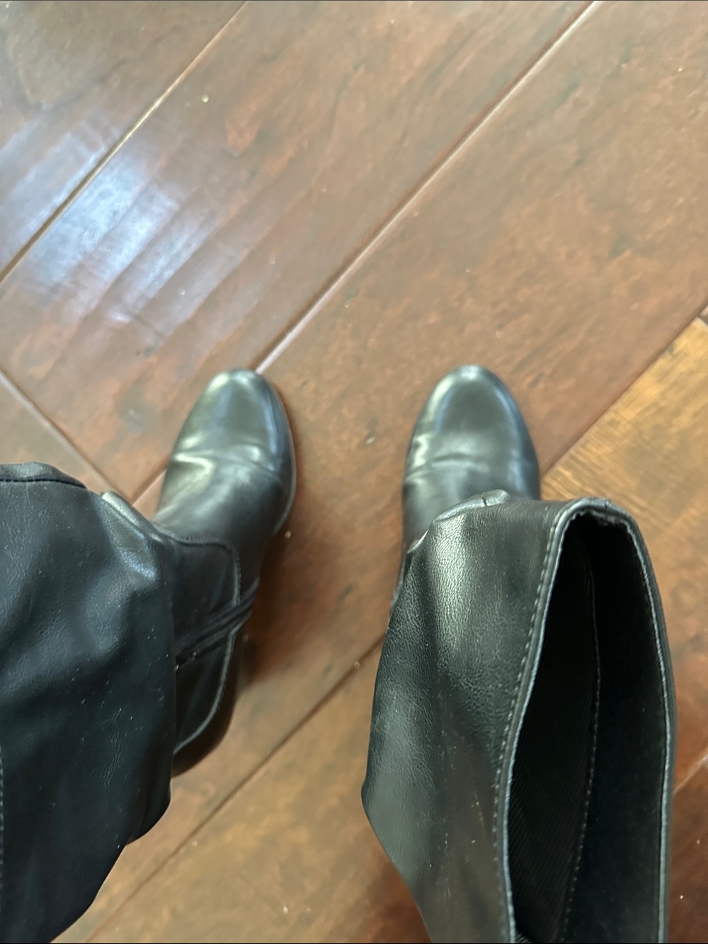 Style & Co. Black Slouch Mid-Calf Block Heel Boots - Picture 4 of 12